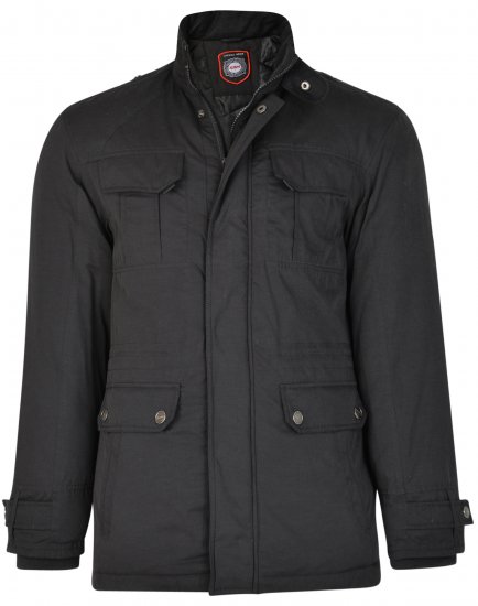 Kam Jeans KV110 Soft Touch Coat Black - Jakker - Jakker i store størrelser, 2XL- 12XL