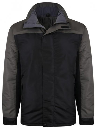 Kam Jeans KV113 Padded Waterproof Coat Black - Jakker - Jakker i store størrelser, 2XL- 12XL