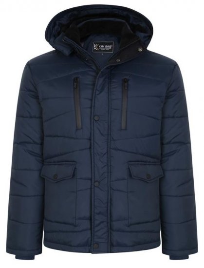 Kam Jeans KV119 Premium Lightweight Qulited Jacket Indigo - Jakker - Jakker i store størrelser, 2XL- 12XL