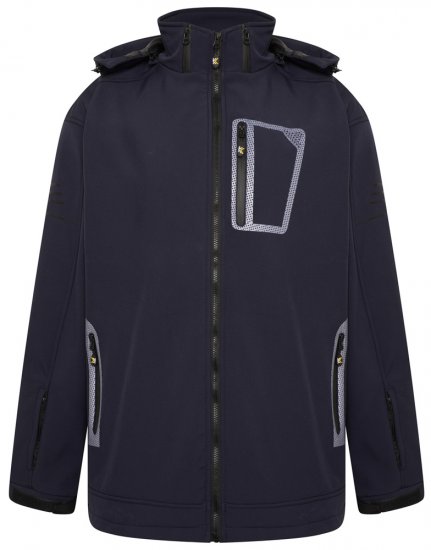 Kam Jeans KV39 Softshelljakke Marineblå - Jakker - Jakker i store størrelser, 2XL- 12XL