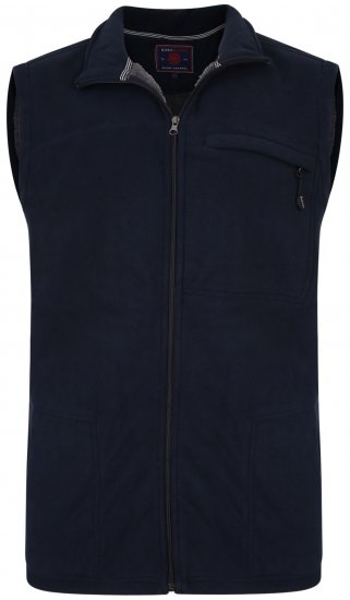 Kam Jeans KV99 Fleece Vest Navy - Sportstøj & outdoor - Sportstøj i store størrelser til mænd
