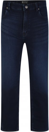 Kam Jeans Nunez Knitted Denim Stretch Fashion Jeans Dark Blue - Jeans og Bukser - Herrejeans og bukser i store størrelser W40-W70