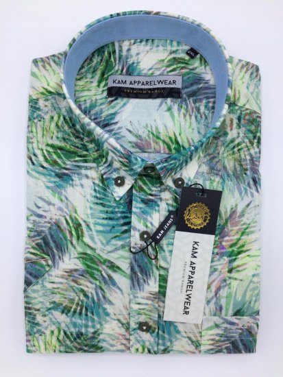 Kam Jeans P644 Premium Linen Shirt - Skjorter - Skjorter til store mænd 2XL- 8XL