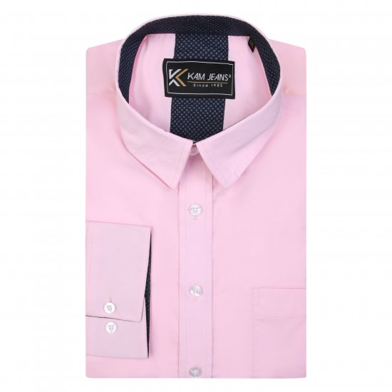 Kam Jeans P684 Premium Stretch Shirt Pink - Skjorter - Skjorter til store mænd 2XL- 8XL