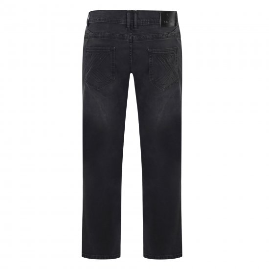 Kam Jeans VIGO Stretchjeans Black Used - Jeans og bukser - Herrejeans og bukser i store størrelser W40-W70