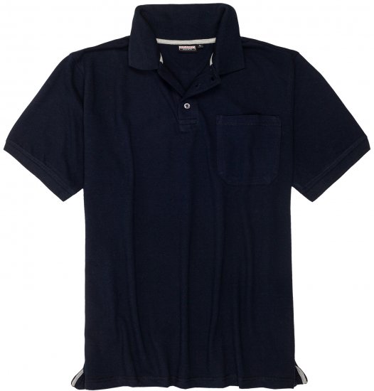 Adamo Klaas Regular fit Polo Shirt with Pocket Navy - Polotrøjer - Polotrøjer 2XL-8XL