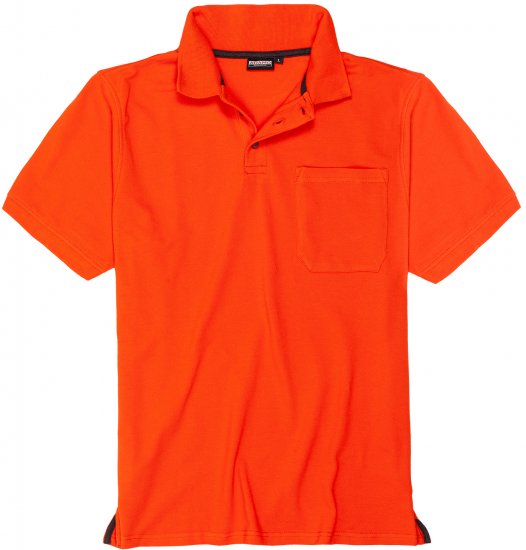 Adamo Klaas Regular fit Polo Shirt with Pocket Orange - Polotrøjer - Polotrøjer 2XL-8XL