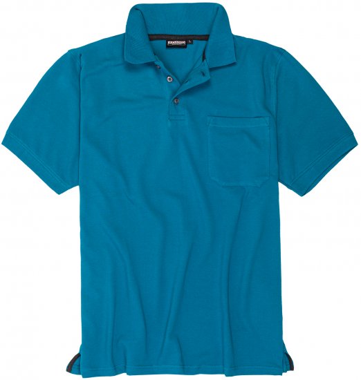 Adamo Klaas Regular fit Polo Shirt with Pocket Petrol - Polotrøjer - Polotrøjer 2XL-8XL