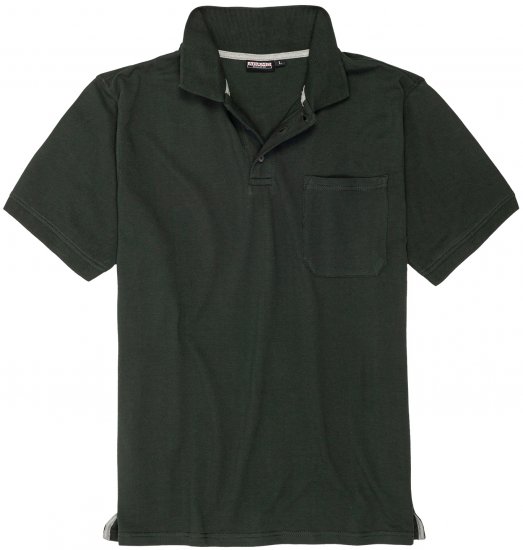 Adamo Klaas Regular fit Polo Shirt with Pocket Pine Green - Polotrøjer - Polotrøjer 2XL-8XL