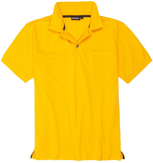 Adamo Klaas Regular fit Polo Shirt with Pocket Yellow - Polotrøjer - Polotrøjer 2XL-8XL