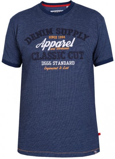 D555 Kody T-shirt Navy - T-shirts - T-shirts i store størrelser - 2XL-14XL