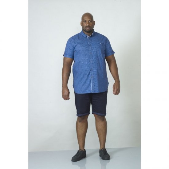 D555 Bobby Short Sleeve Shirt - Skjorter - Skjorter til store mænd 2XL- 8XL