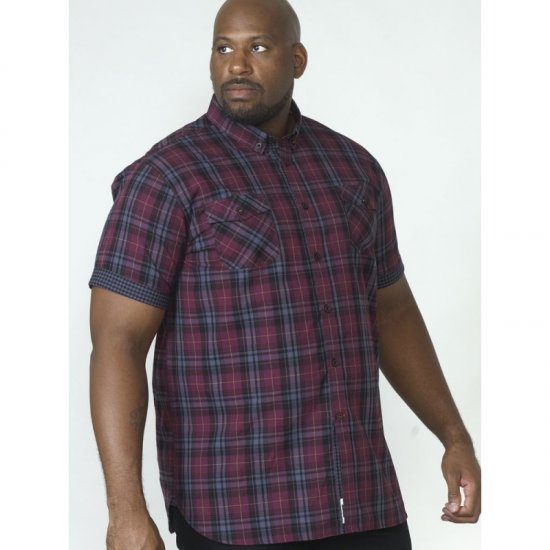 D555 Herbie Short Sleeve Shirt - Skjorter - Skjorter til store mænd 2XL- 8XL