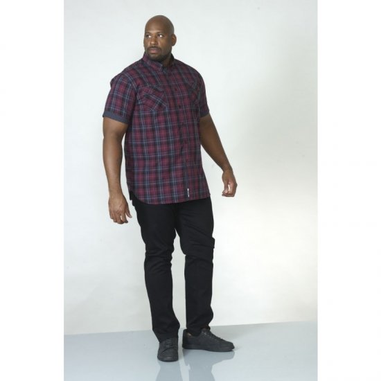 D555 Herbie Short Sleeve Shirt - Skjorter - Skjorter til store mænd 2XL- 8XL