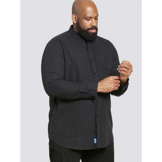 D555 Jared Long Sleeve Shirt - Skjorter - Skjorter til store mænd 2XL- 8XL