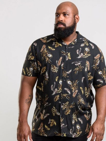 D555 Randal Shirt Black - Skjorter - Skjorter til store mænd 2XL- 8XL