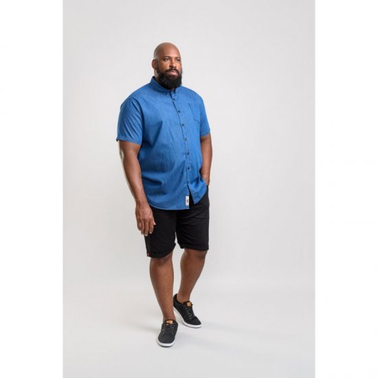D555 Arnold Denim Shirt - Skjorter - Skjorter til store mænd 2XL- 8XL