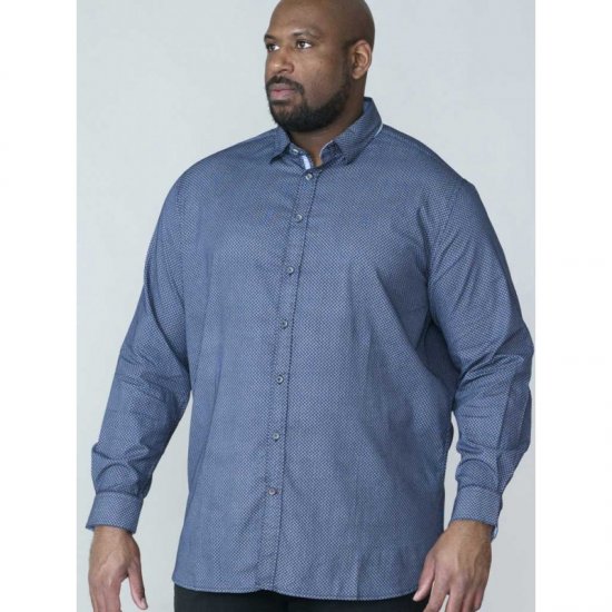 D555 Kermit Long Sleeve Printed Shirt - Skjorter - Skjorter til store mænd 2XL- 8XL
