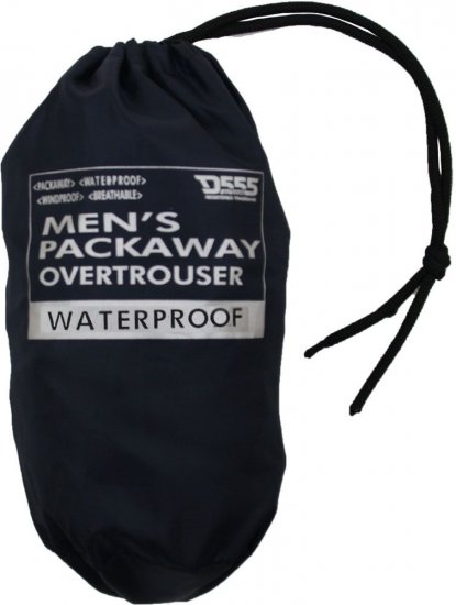 D555 Elba "Packaway" Regnbukser Mørkeblå - Sportstøj & outdoor - Sportstøj i store størrelser til mænd