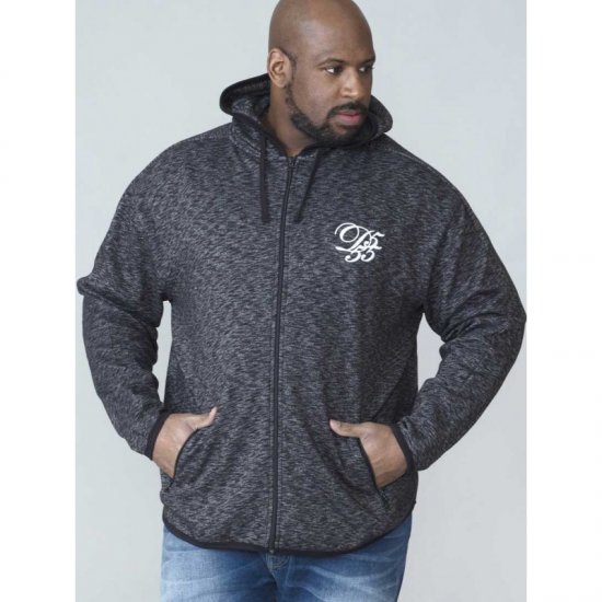 D555 Bennie Full zip Hoodie - Trøjer og hættetrøjer - Trøjer og Hættetrøjer i store størrelser - 2XL-14XL
