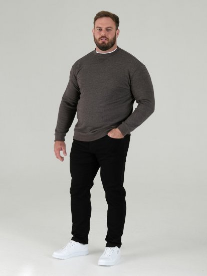 D555 Sweat Trøje Grå - Trøjer og hættetrøjer - Trøjer og Hættetrøjer i store størrelser - 2XL-14XL