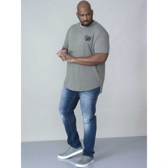 D555 Agler Waffle T-shirt Khaki - T-shirts - T-shirts i store størrelser - 2XL-14XL