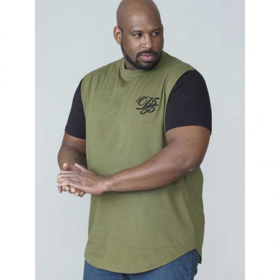 D555 Demarcus Couture T-shirt Khaki - T-shirts - T-shirts i store størrelser - 2XL-14XL