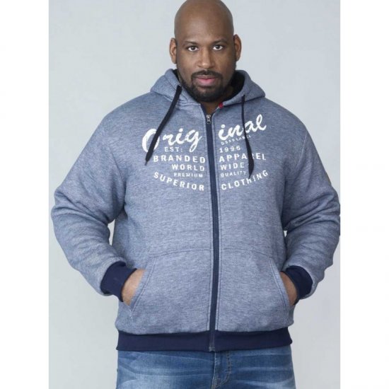 D555 Murdoch Sherpa Lined Hoodie - Trøjer og hættetrøjer - Trøjer og Hættetrøjer i store størrelser - 2XL-14XL