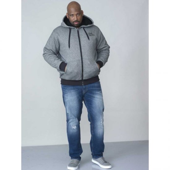 D555 William Sherpa Lined Hoodie - Trøjer og hættetrøjer - Trøjer og Hættetrøjer i store størrelser - 2XL-14XL