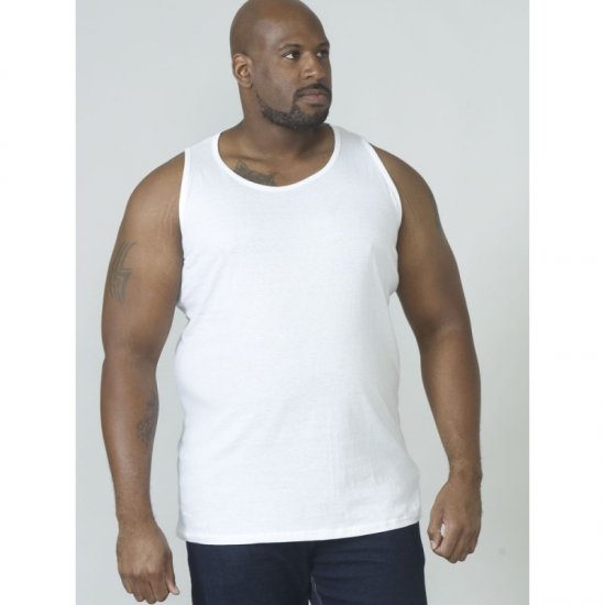 D555 Fabio Tanktop Hvid - T-shirts - T-shirts i store størrelser - 2XL-14XL