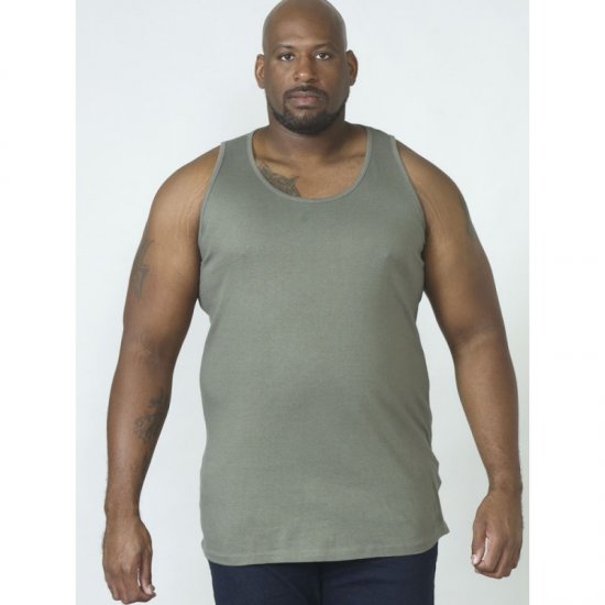 D555 Fabio Tanktop Khaki - T-shirts - T-shirts i store størrelser - 2XL-14XL