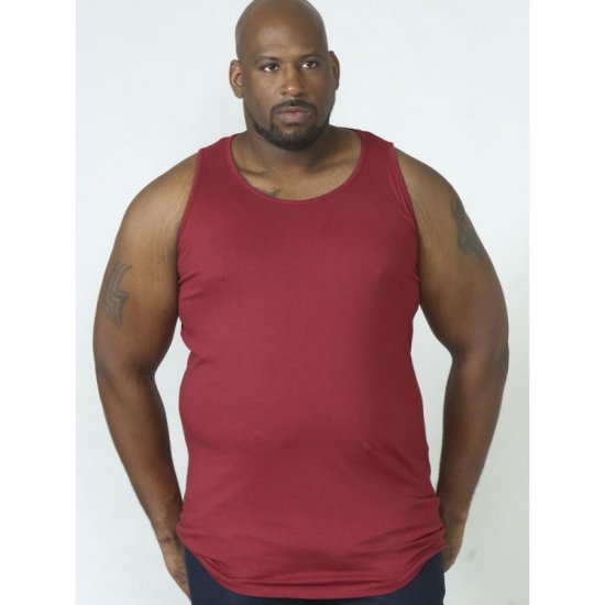 D555 Fabio Tanktop Rød - T-shirts - T-shirts i store størrelser - 2XL-14XL