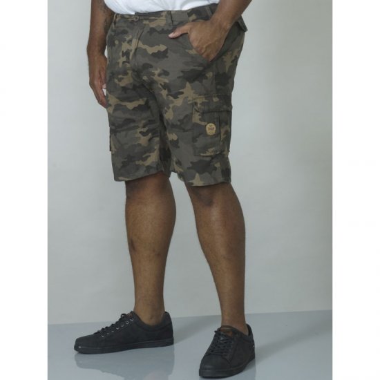 D555 Marty Camo Shorts Green - Shorts - Shorts i store størrelser - W40-W60