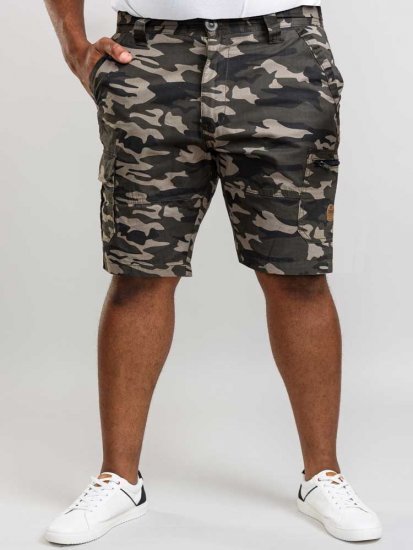 D555 Chadwick Shorts Green Camo - Shorts - Shorts i store størrelser - W40-W60