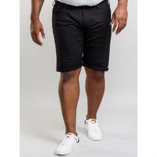 D555 Gilbert Stretch Shorts Black - Shorts - Shorts i store størrelser - W40-W60