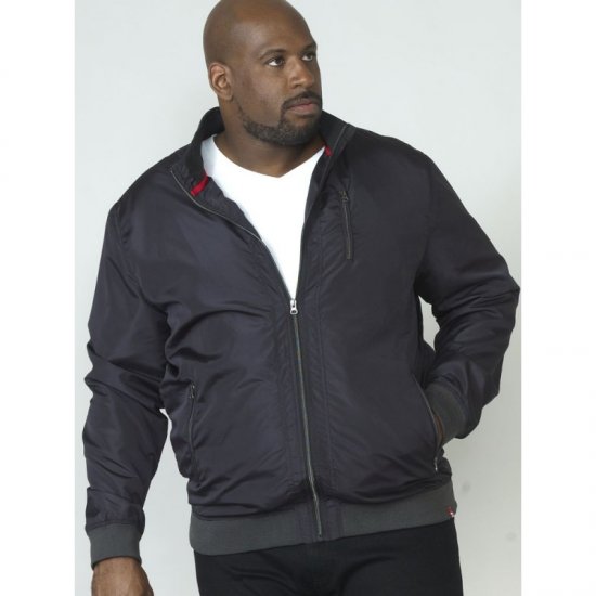 D555 Terron Bomber Jacket Black - Jakker - Jakker i store størrelser, 2XL- 12XL