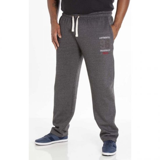 D555 Portland Sweatpants Charcoal - Joggingbukser og shorts - Sweatpants og Sweatshorts 2XL-12XL