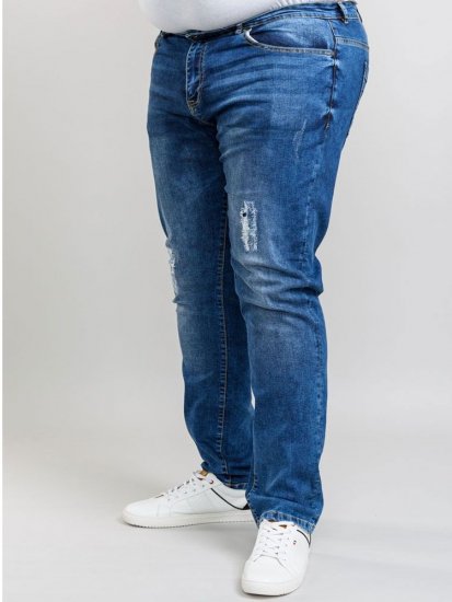 D555 Boxwell Ripped Jeans Stonewash - Jeans og bukser - Herrejeans og bukser i store størrelser W40-W70