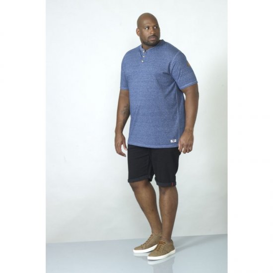 D555 Daniel Grandad T-shirt Denim - T-shirts - T-shirts i store størrelser - 2XL-14XL