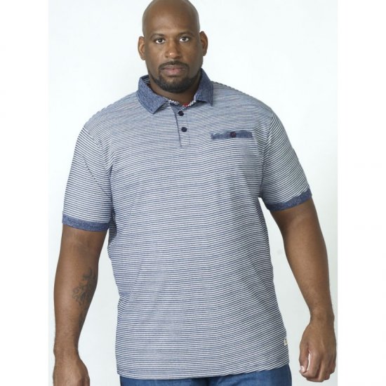 D555 Tyrone Polo Blue - Polotrøjer - Polotrøjer 2XL-8XL
