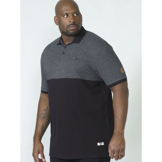 D555 Stefhen Polo Black - Polotrøjer - Polotrøjer 2XL-8XL