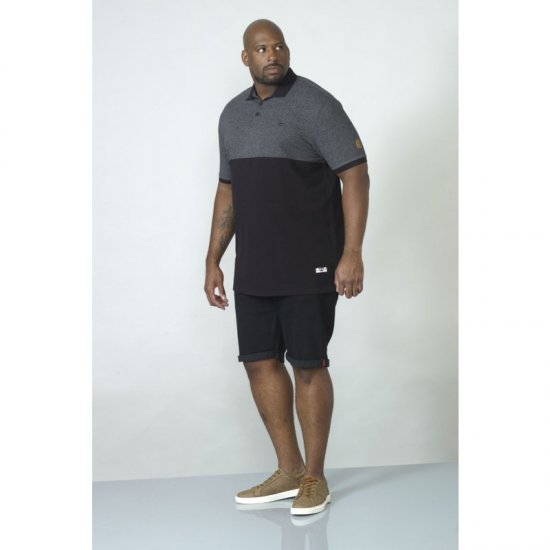 D555 Stefhen Polo Black - Polotrøjer - Polotrøjer 2XL-8XL