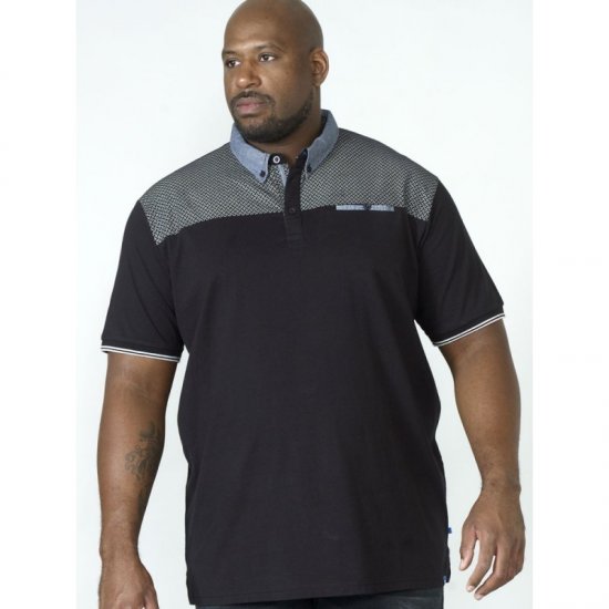 D555 Brent Polo Black - Polotrøjer - Polotrøjer 2XL-8XL