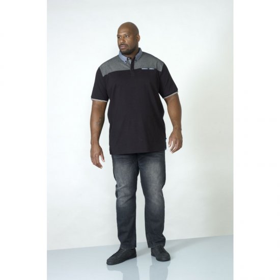 D555 Brent Polo Black - Polotrøjer - Polotrøjer 2XL-8XL