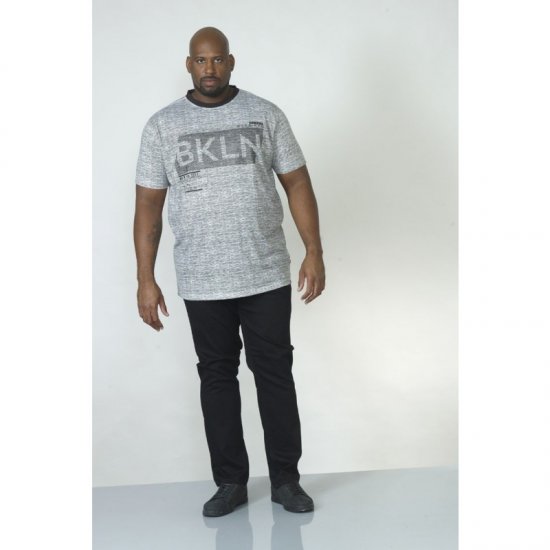 D555 NewYork Brooklyn T-shirt Black - T-shirts - T-shirts i store størrelser - 2XL-14XL