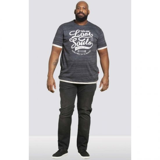 D555 Maiden T-shirt Black - T-shirts - T-shirts i store størrelser - 2XL-14XL