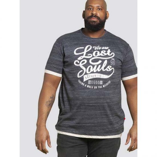 D555 Maiden T-shirt Black - T-shirts - T-shirts i store størrelser - 2XL-14XL