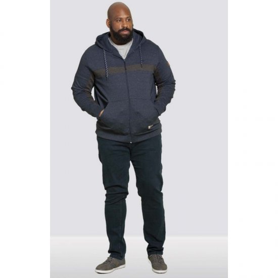 D555 Louisiana Hoodie Navy - Trøjer og hættetrøjer - Trøjer og Hættetrøjer i store størrelser - 2XL-14XL