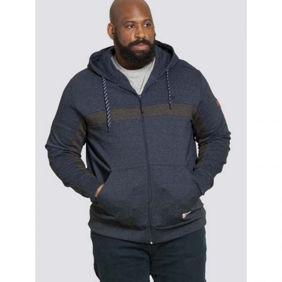 D555 Louisiana Hoodie Navy - Trøjer og hættetrøjer - Trøjer og Hættetrøjer i store størrelser - 2XL-14XL