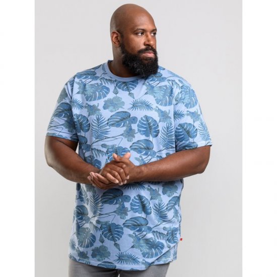 D555 Seymour T-shirt Blue - T-shirts - T-shirts i store størrelser - 2XL-14XL